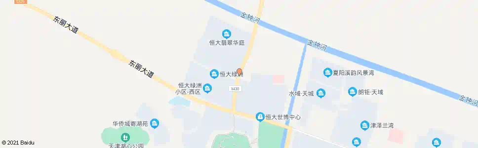 天津恒大绿洲_公交站地图_天津公交_妙搜公交查询2024