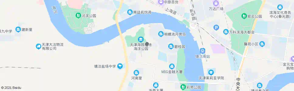 天津海昌商业街_公交站地图_天津公交_妙搜公交查询2024