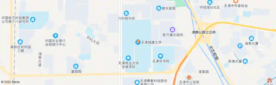 天津城建学院_公交站地图_天津公交_妙搜公交查询2024