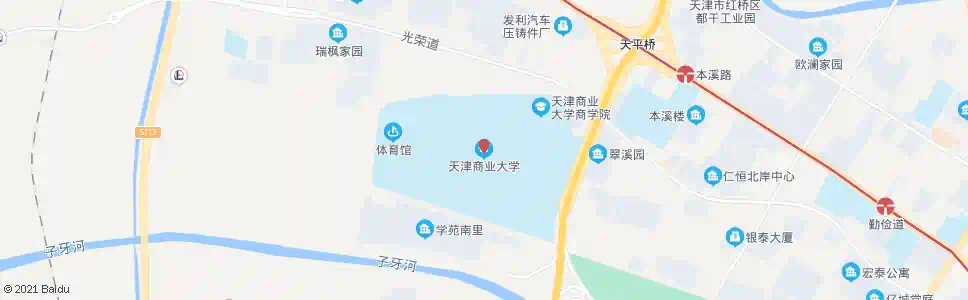 天津商业大学公交站_公交站地图_天津公交_妙搜公交查询2024