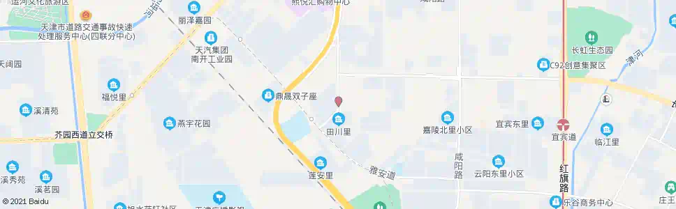 天津田川里_公交站地图_天津公交_妙搜公交查询2024