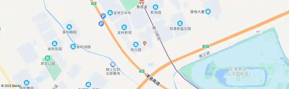 天津民兴园_公交站地图_天津公交_妙搜公交查询2024