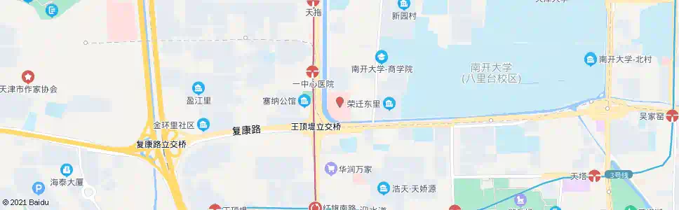 天津一中心医院_公交站地图_天津公交_妙搜公交查询2024