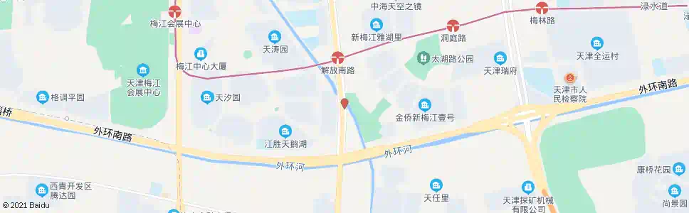 天津外环十六号桥_公交站地图_天津公交_妙搜公交查询2024