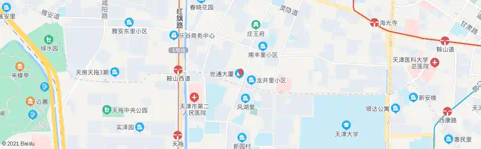 天津世通大厦_公交站地图_天津公交_妙搜公交查询2024