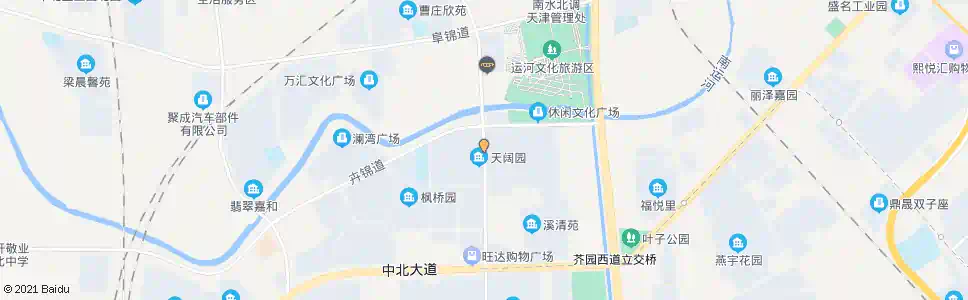 天津天阔园_公交站地图_天津公交_妙搜公交查询2024