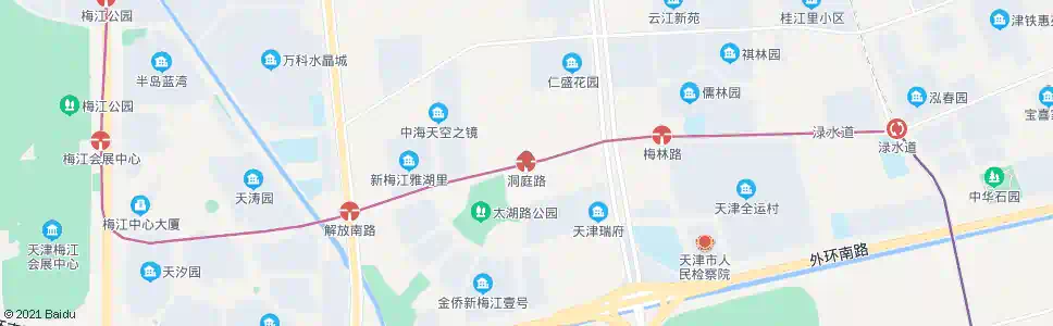 天津洞庭路_公交站地图_天津公交_妙搜公交查询2024