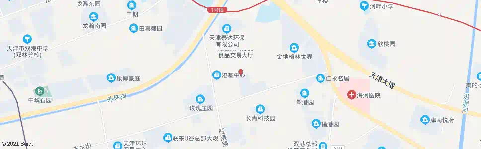 天津津南开发区管委会_公交站地图_天津公交_妙搜公交查询2024