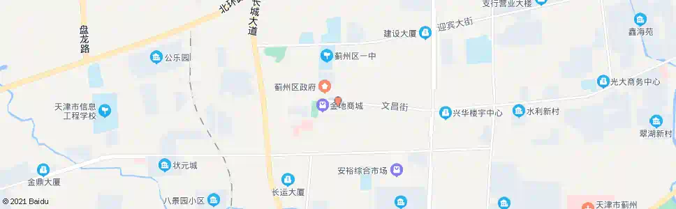 天津蓟县图书馆_公交站地图_天津公交_妙搜公交查询2024