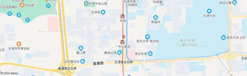 天津天拖大楼南_公交站地图_天津公交_妙搜公交查询2024