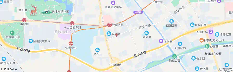 天津体北道_公交站地图_天津公交_妙搜公交查询2024