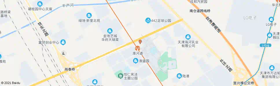 天津淮河道公交站_公交站地图_天津公交_妙搜公交查询2024