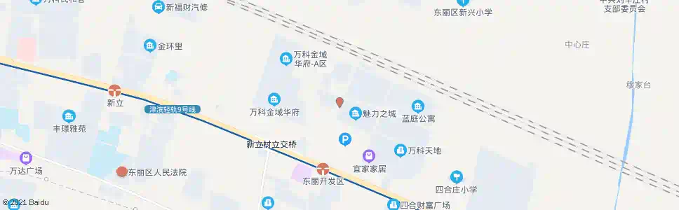 天津万科魅力城(终点站)_公交站地图_天津公交_妙搜公交查询2024