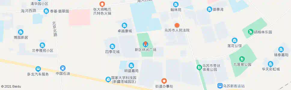 塔城新区休闲广场_公交站地图_塔城公交_妙搜公交查询2024