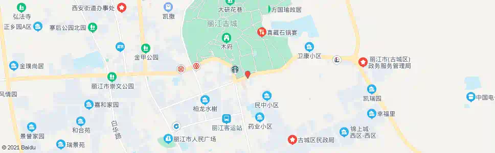 丽江昭庆市场_公交站地图_丽江公交_妙搜公交查询2024