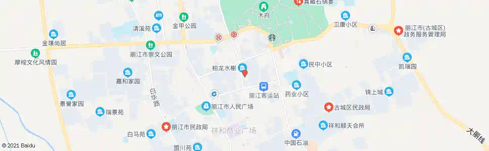 丽江三家村_公交站地图_丽江公交_妙搜公交查询2024