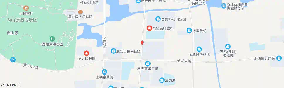 湖州多媒体产业园(西)_公交站地图_湖州公交_妙搜公交查询2024