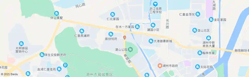 湖州潜山新村_公交站地图_湖州公交_妙搜公交查询2024