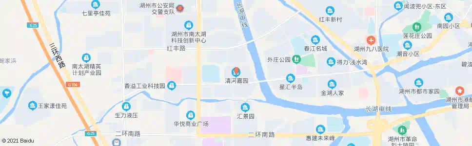 湖州清河家园_公交站地图_湖州公交_妙搜公交查询2024