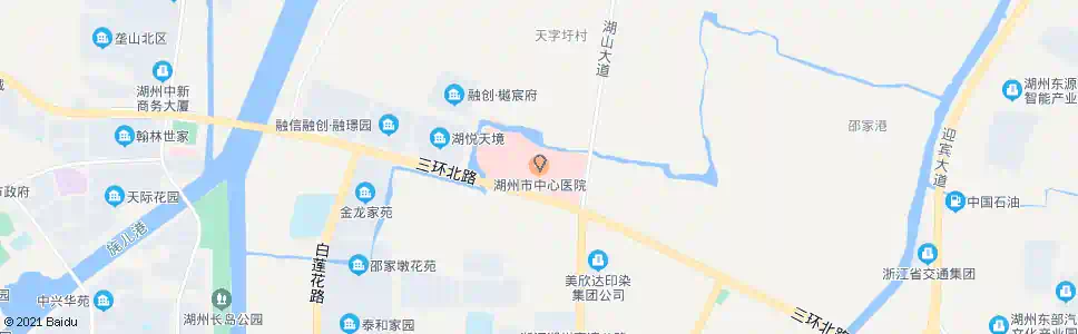 湖州中心医院_公交站地图_湖州公交_妙搜公交查询2024