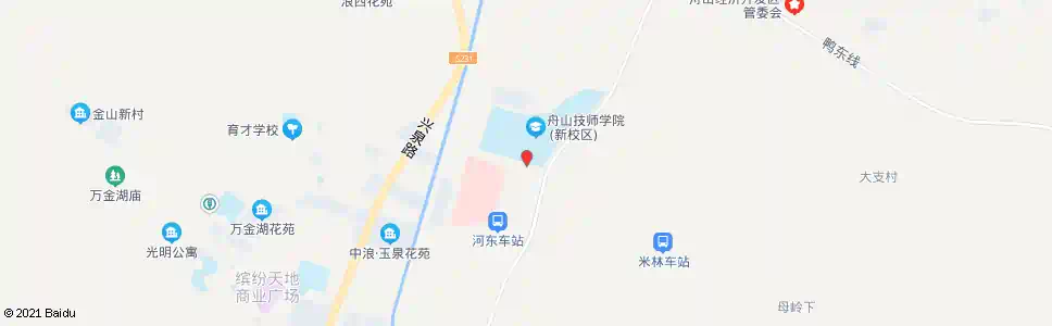 舟山舟山技师学院(南门)_公交站地图_舟山公交_妙搜公交查询2024