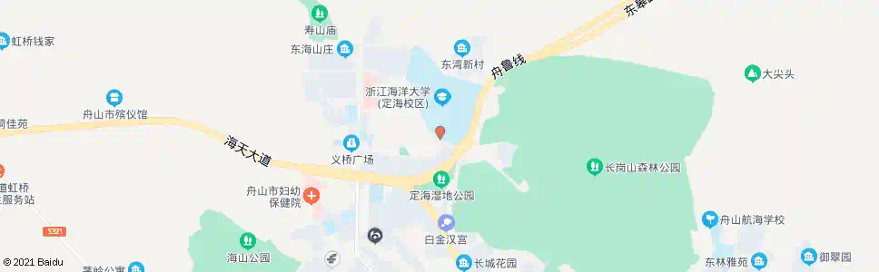 舟山定海海院(南门)_公交站地图_舟山公交_妙搜公交查询2024