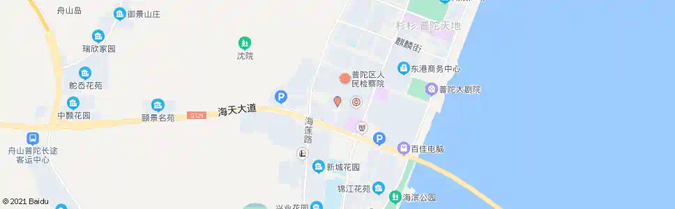 舟山普陀图书馆_公交站地图_舟山公交_妙搜公交查询2024