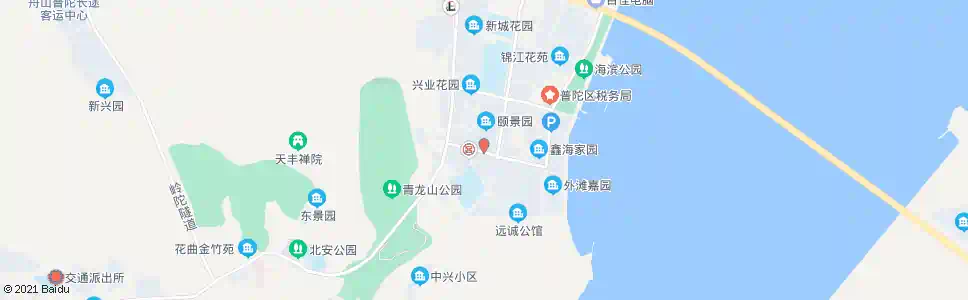 舟山颐景园南门_公交站地图_舟山公交_妙搜公交查询2024